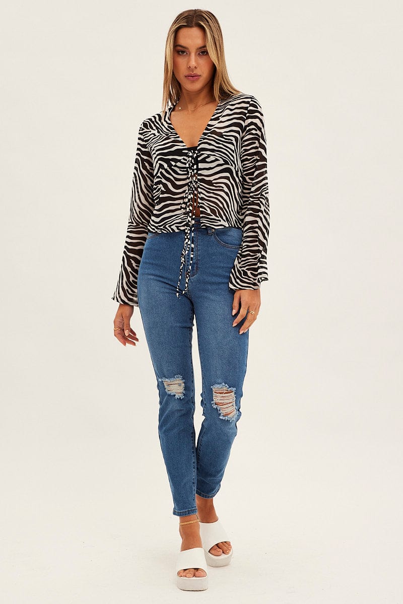 Denim Mom Jeans High Rise Stretch for Ally Fashion