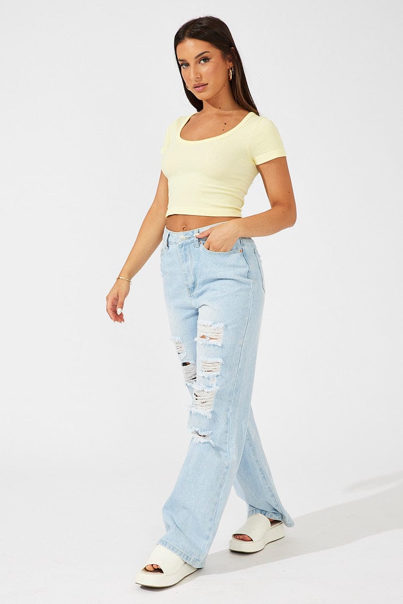 Denim 90's Wide Leg Jeans for Ally Fashion