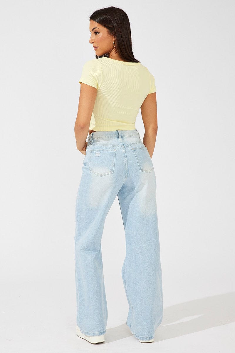Denim 90's Wide Leg Jeans for Ally Fashion