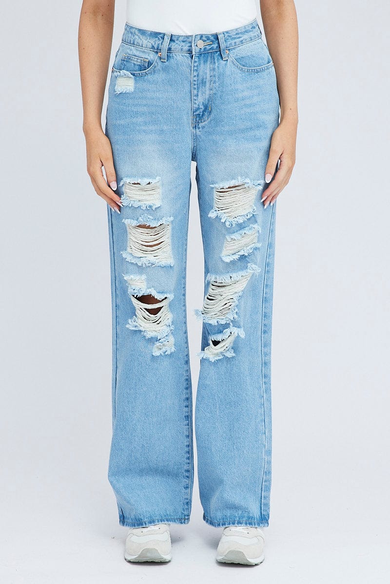 Denim 90's Wide Leg Jeans for Ally Fashion