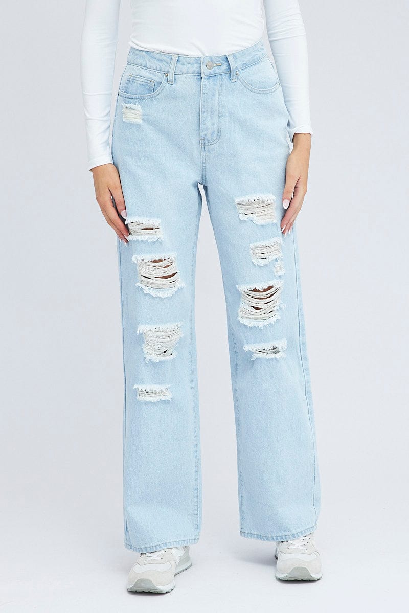 Denim 90's Wide Leg Jeans for Ally Fashion