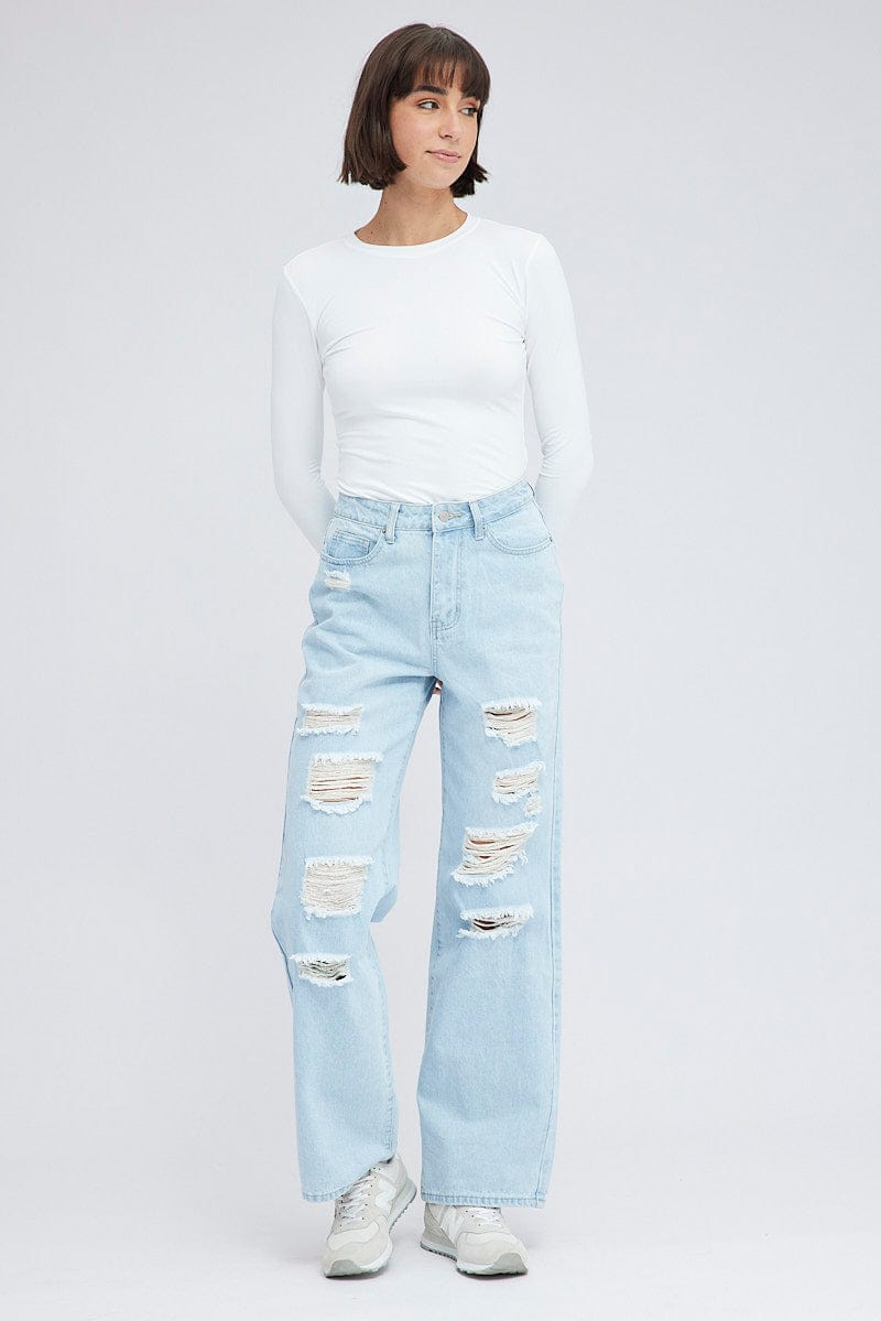 Denim 90's Wide Leg Jeans for Ally Fashion