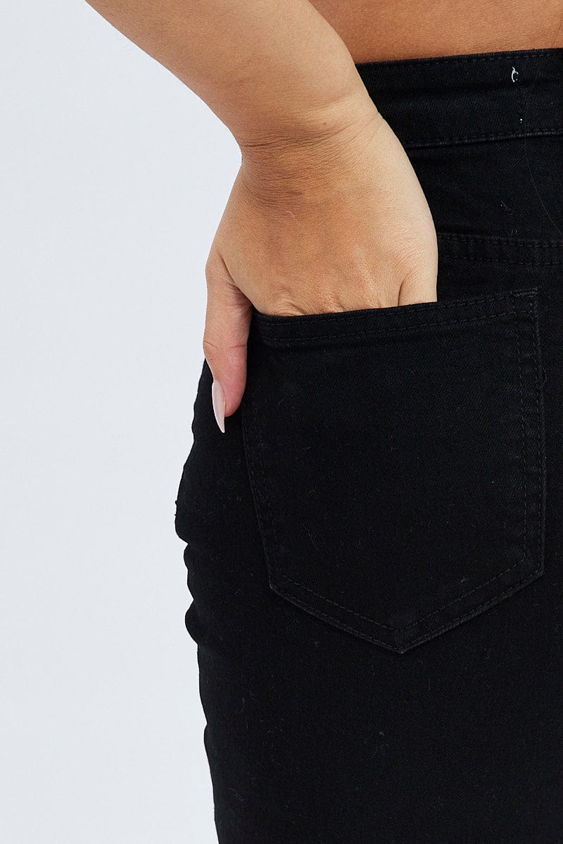 Black Skinny Denim Jeans for Ally Fashion