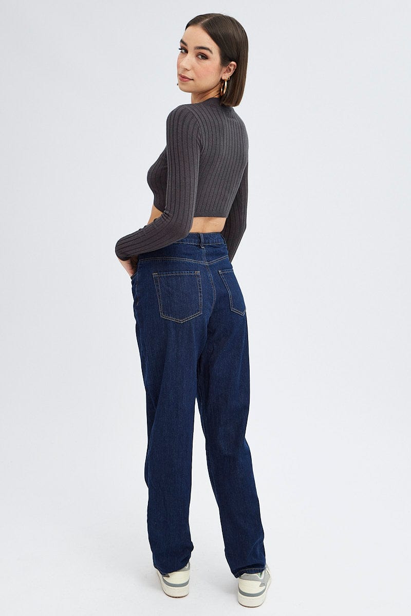 Denim Baggy Denim Jeans High Rise for Ally Fashion