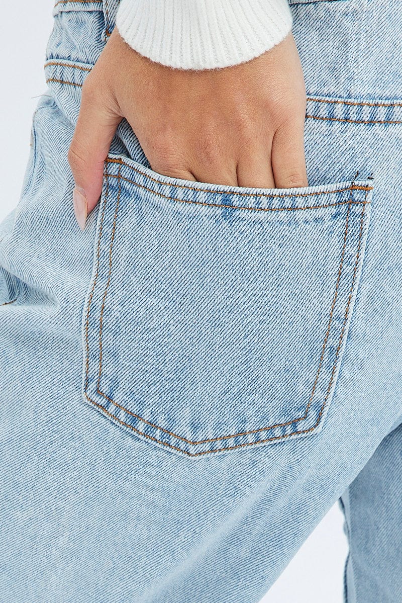 Denim Baggy Jeans Low Rise for Ally Fashion
