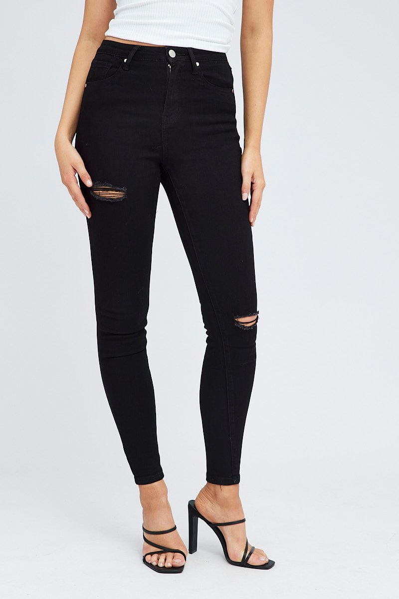 Black Skinny Jeans Ally Fashion