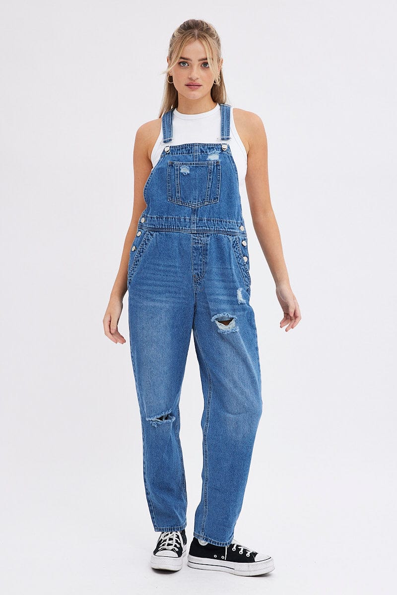 Blue Overall None for Ally Fashion