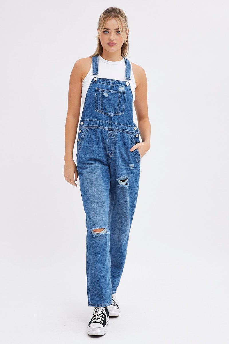 Blue Overall None for Ally Fashion