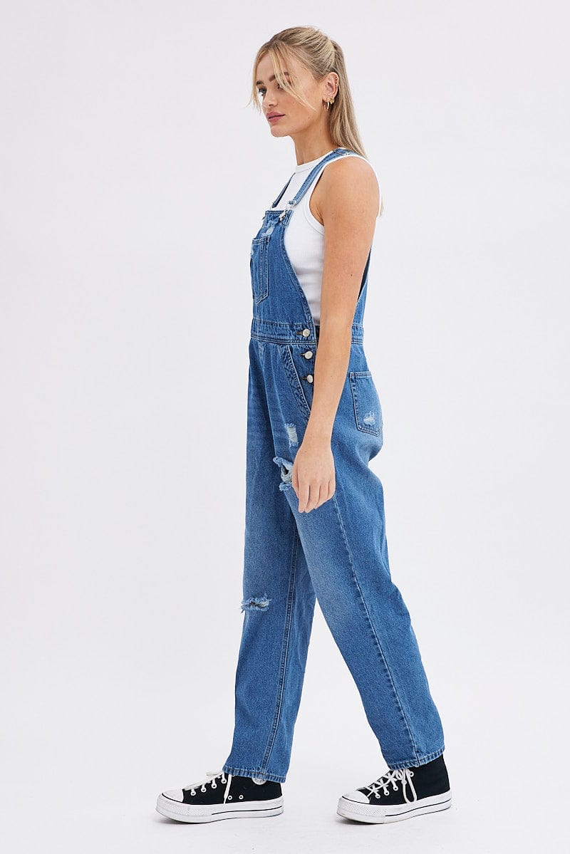 Blue Overall None for Ally Fashion