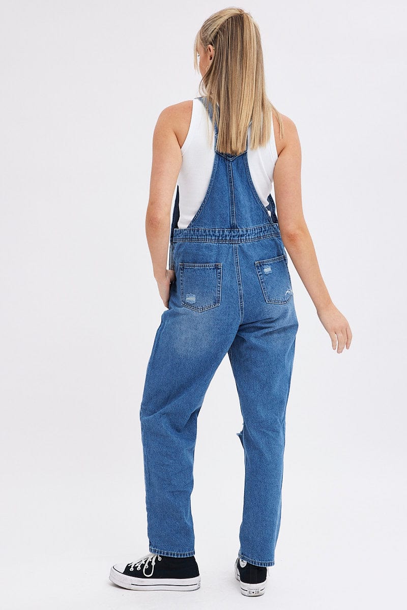 Blue Overall None for Ally Fashion