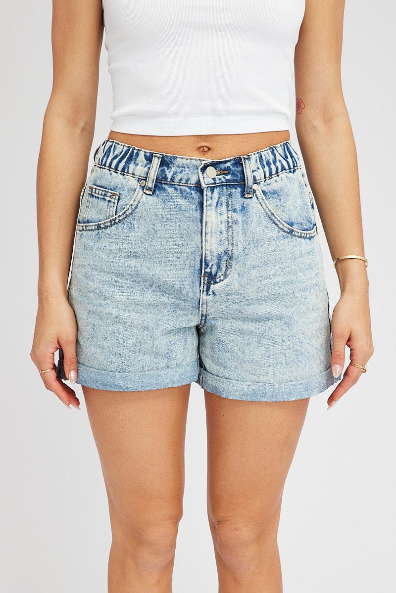 Denim Relaxed Denim Shorts for Ally Fashion