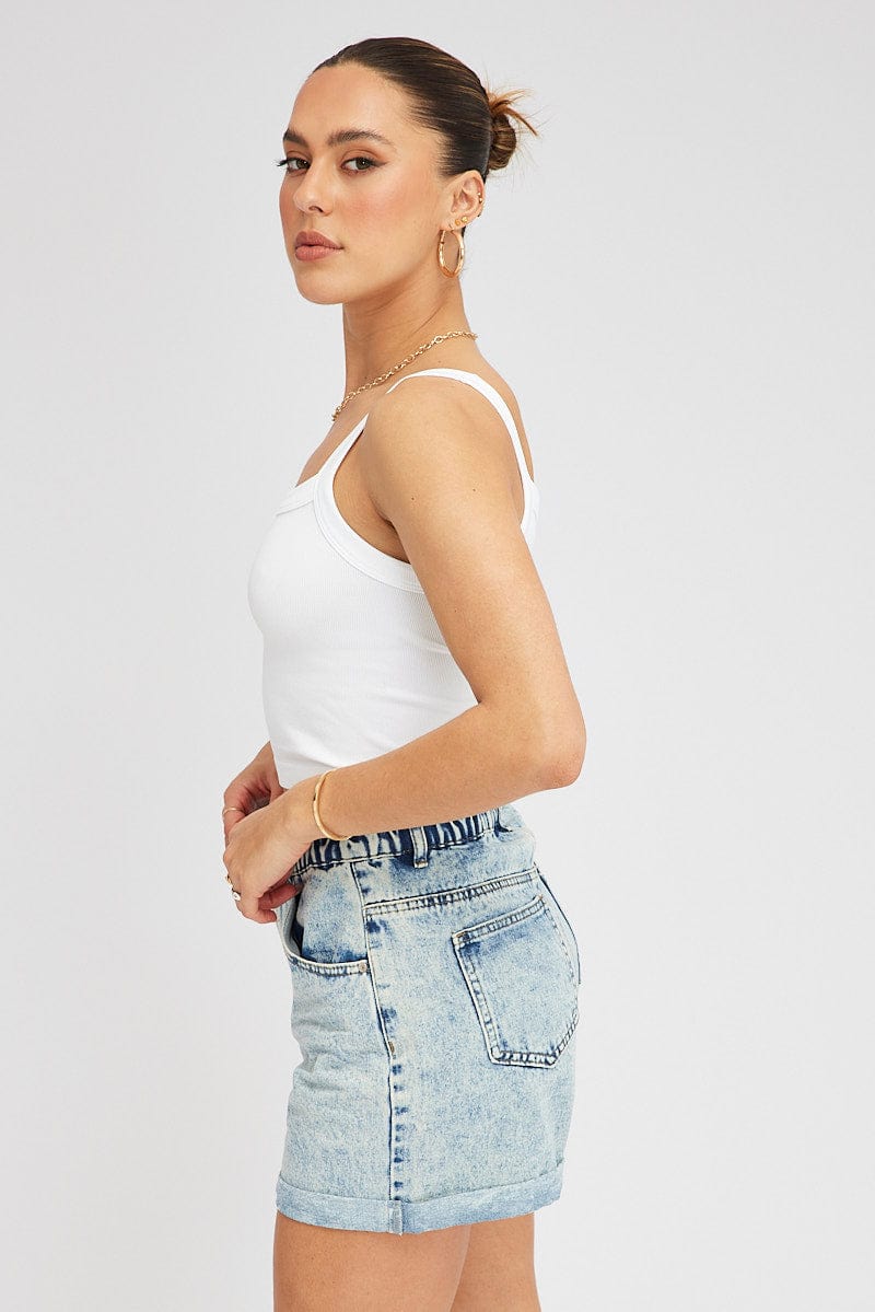 Denim Relaxed Denim Shorts for Ally Fashion