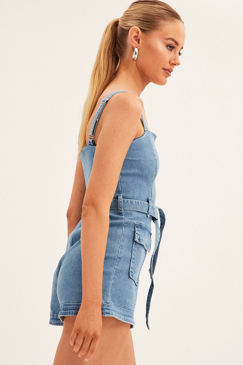 Blue Denim Overall for Ally Fashion