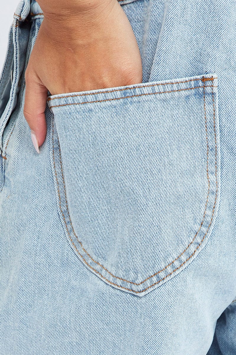 Denim Short Overall Jeans for Ally Fashion