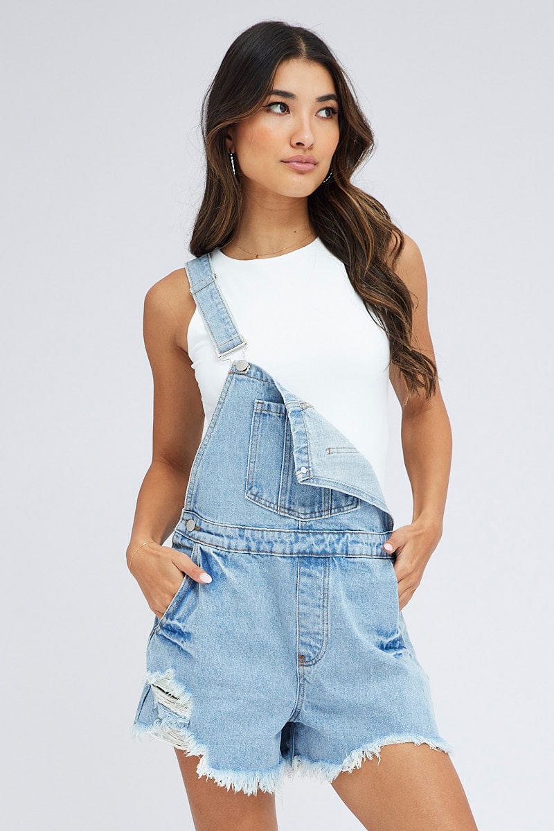 Denim Short Overall Jeans for Ally Fashion