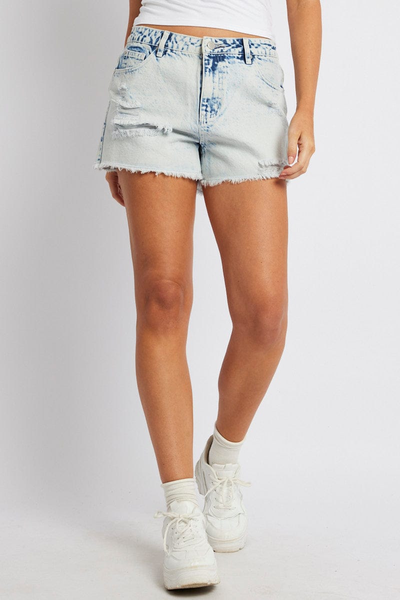 Denim Relaxed Short Low Rise for Ally Fashion