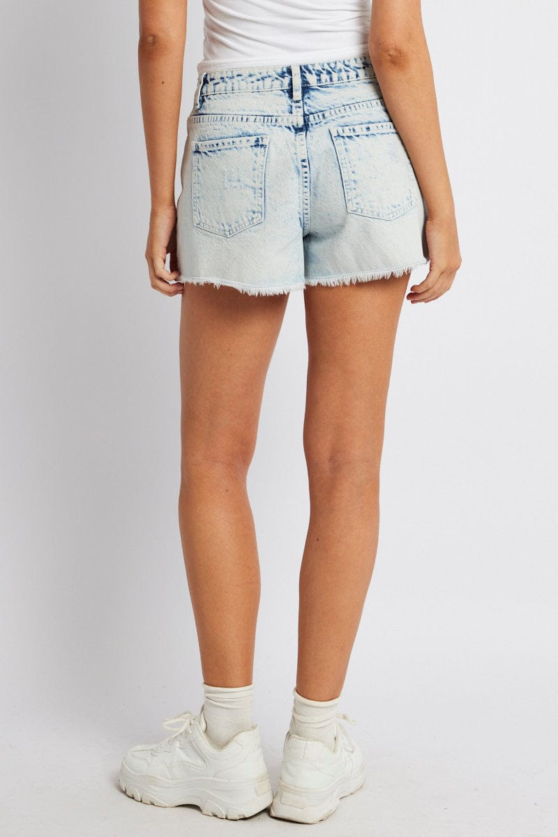 Denim Relaxed Short Low Rise for Ally Fashion