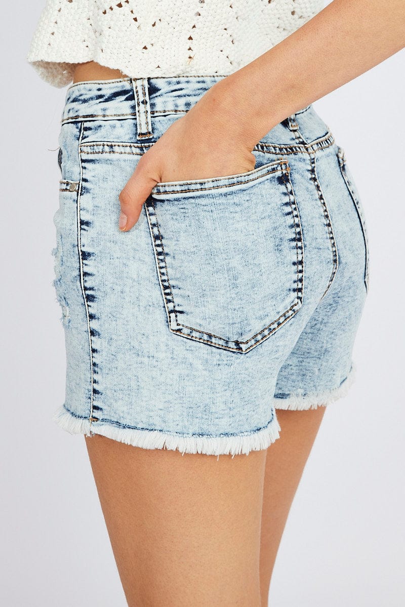 Denim Skinny Denim Short High Rise for Ally Fashion