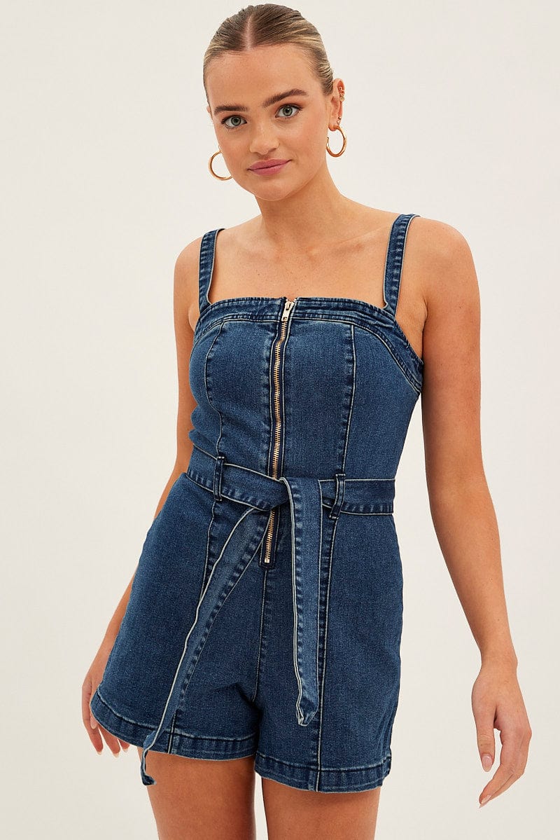 Blue Overall Denim for Ally Fashion
