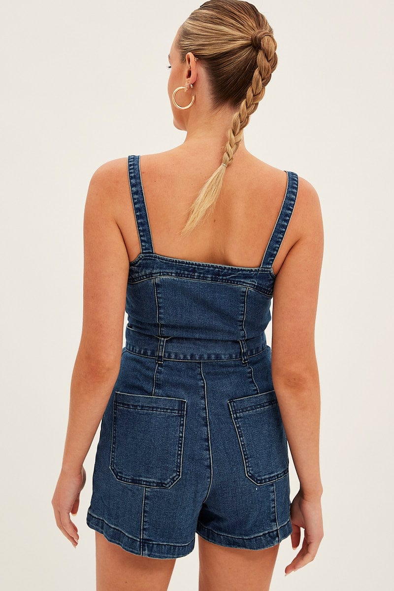 Blue Overall Denim for Ally Fashion