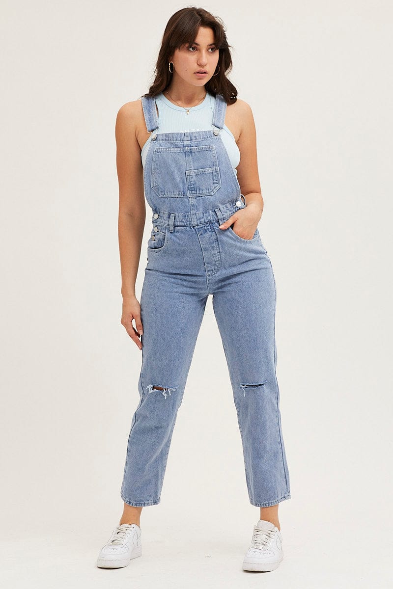 DUNGAREE Blue Denim Overall for Women by Ally