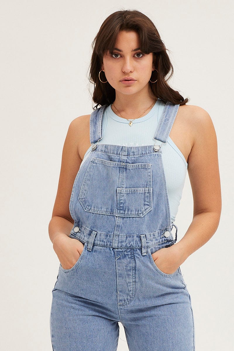 DUNGAREE Blue Denim Overall for Women by Ally