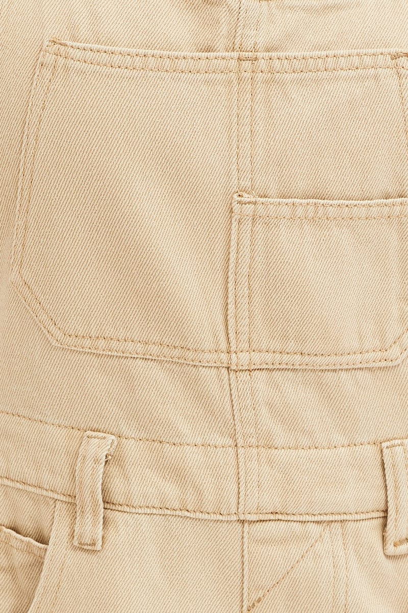 DUNGAREE Camel Denim Overall for Women by Ally