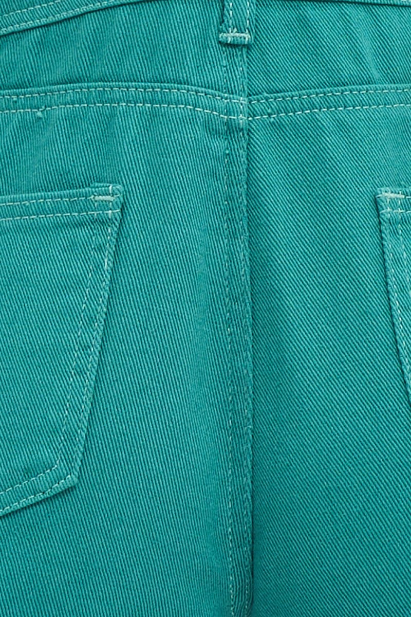 DUNGAREE Green Denim Overall for Women by Ally