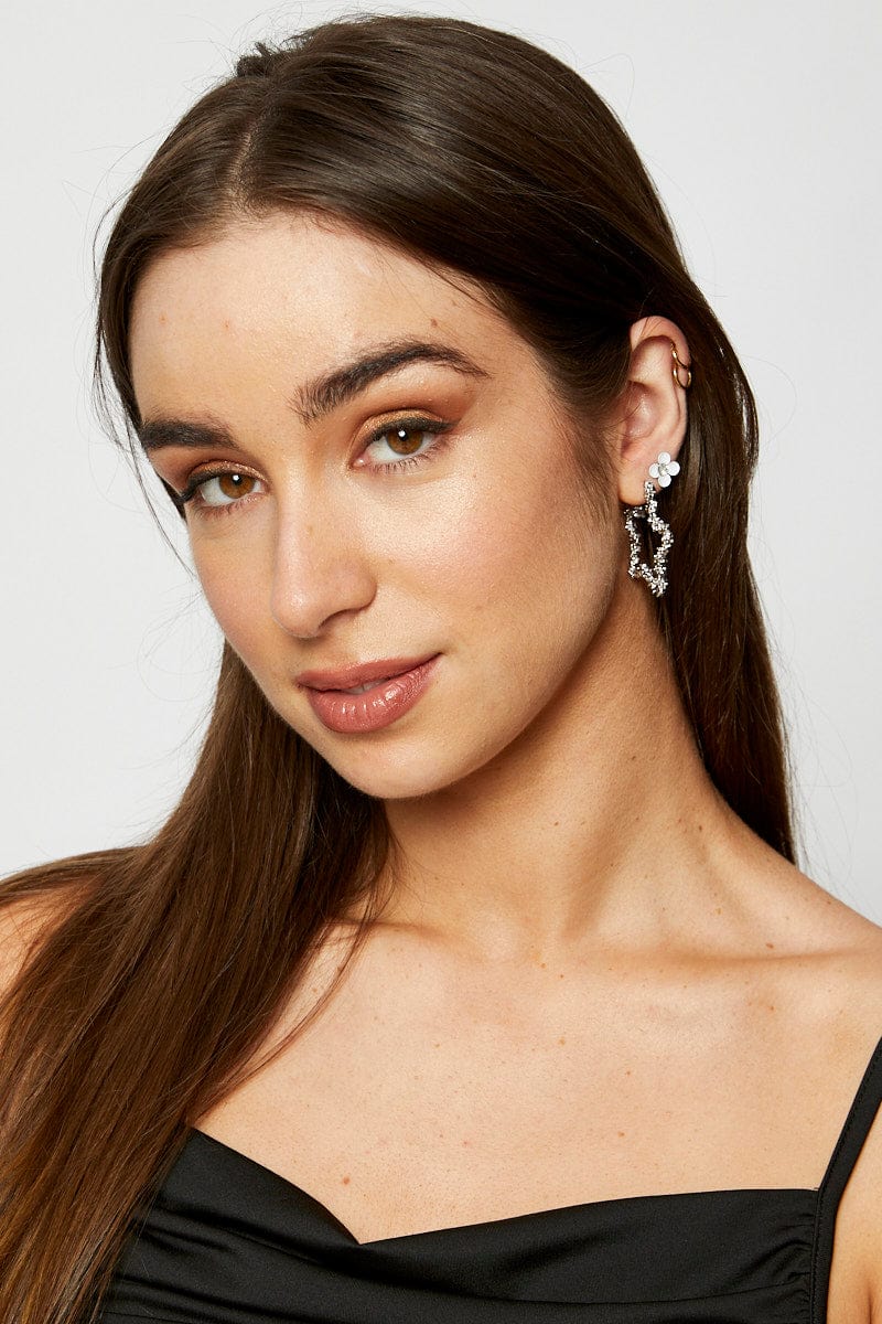 EARRINGS Metallic 3 Pack Earrings for Women by Ally