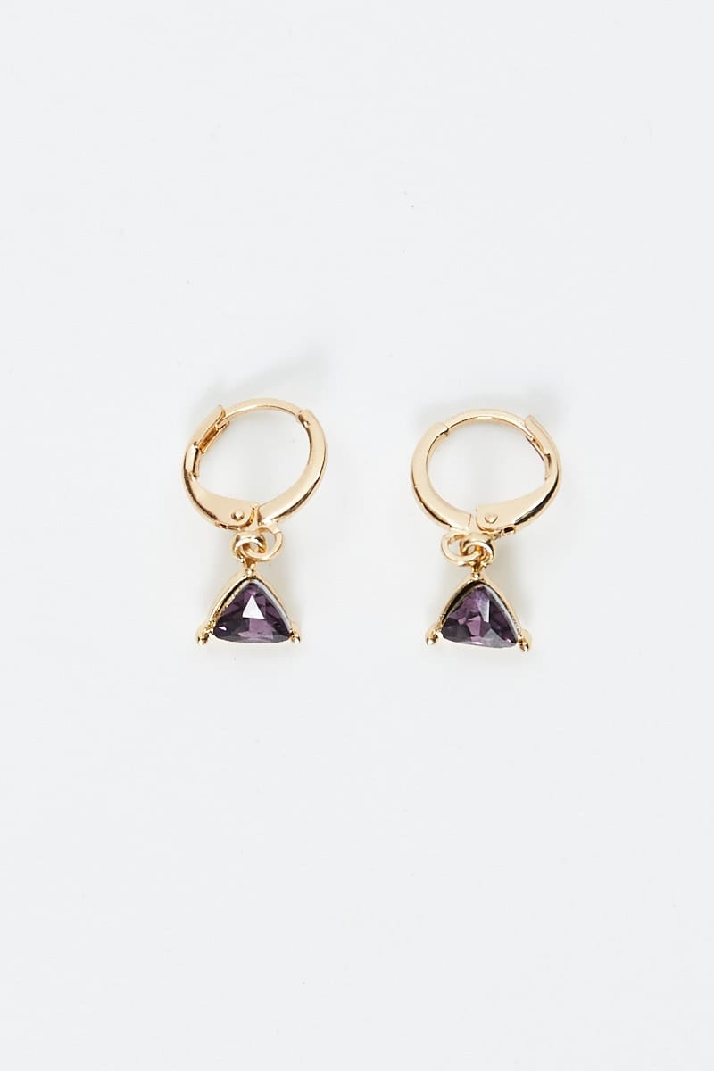 EARRINGS Metallic Nyla Rose Diamante Hoop Earrings for Women by Ally