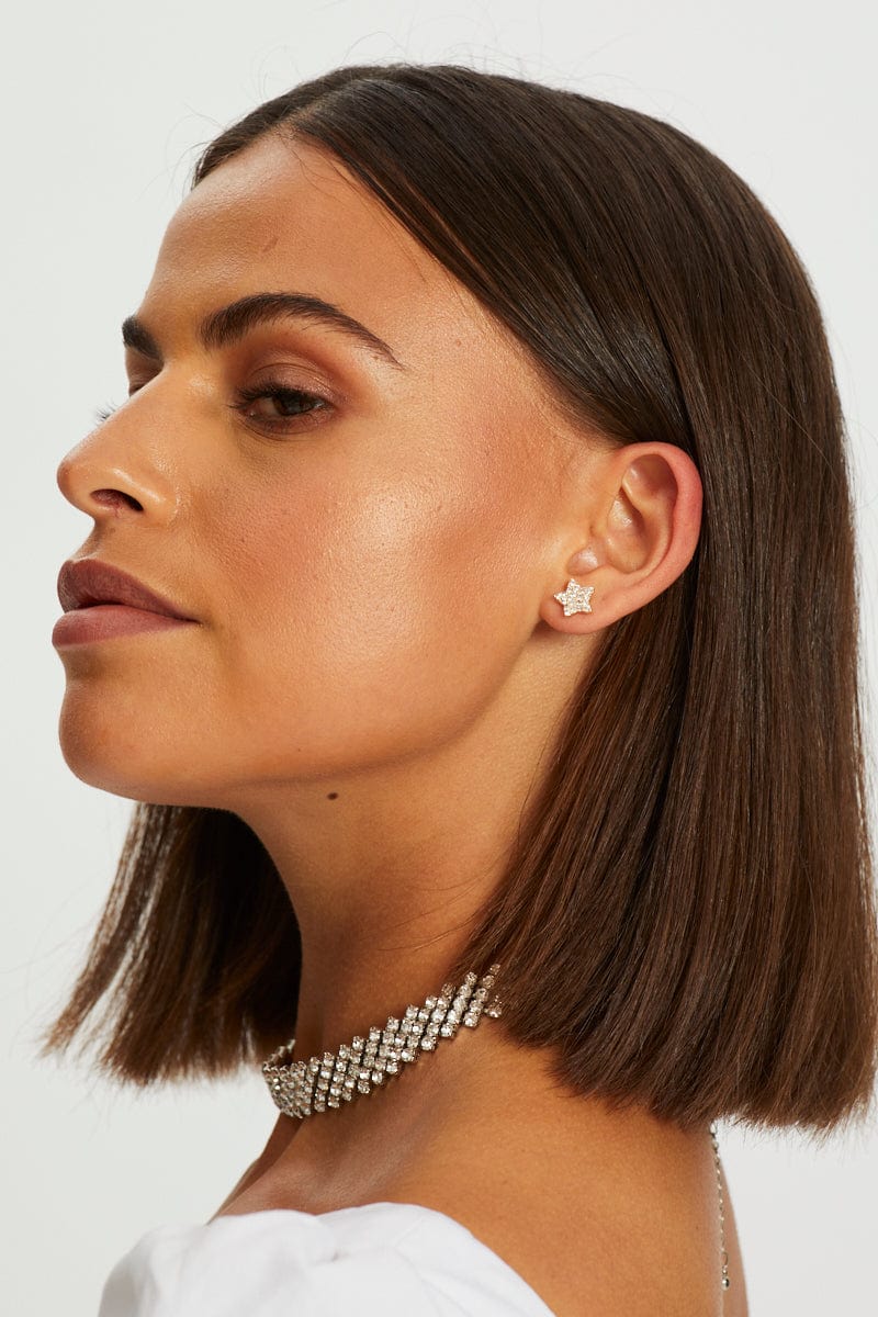 EARRINGS Metallic Star Crawler Earring for Women by Ally