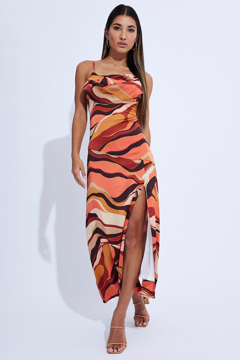 Print Midi Dress for Ally Fashion