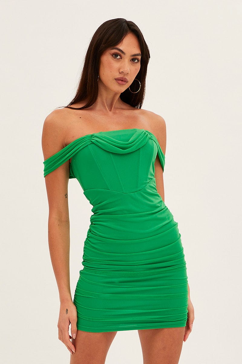 Green Bodycon Party Dress for Ally Fashion