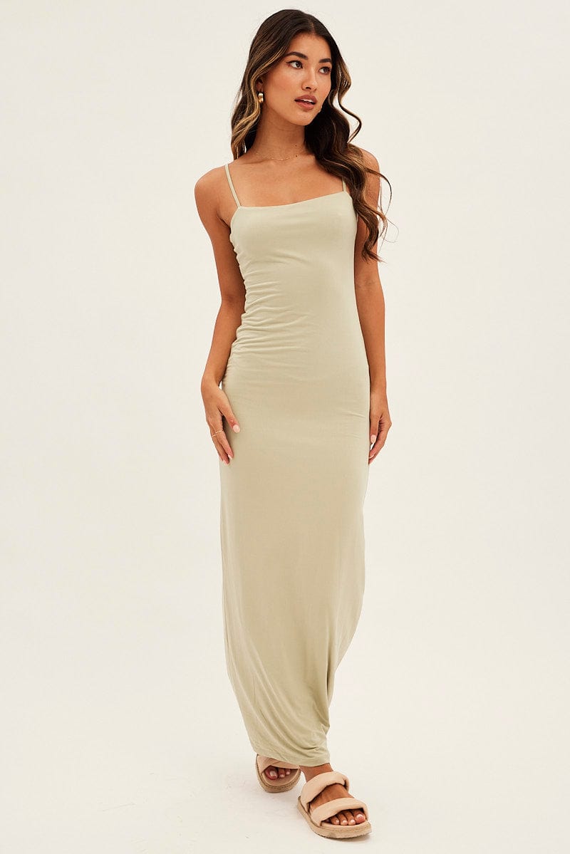 Green Supersoft Bodycon Maxi Dress for Ally Fashion