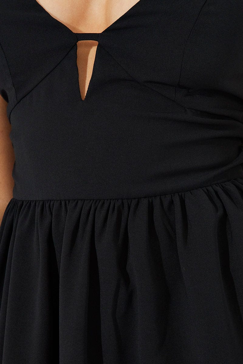 Black Fit And Flare Dress Sleeveless | Ally Fashion Black Fit And Flare Dress Sleeveless | Ally Fashion