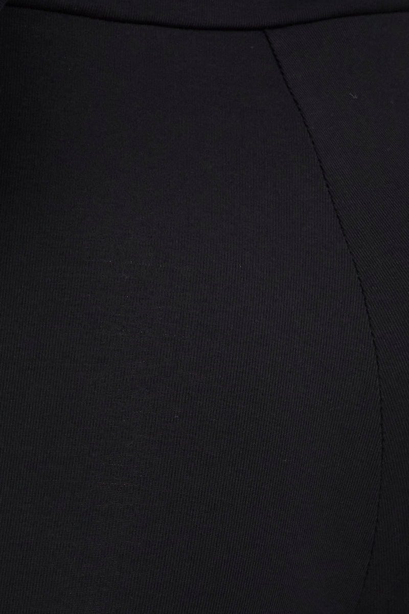 Black Shrug & Jumpsuit Set Long Sleeve V-Neck Keyhole for Ally Fashion