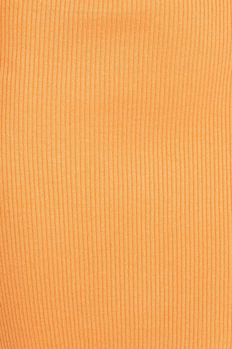 F BODYCON DRESS Orange Mini Dress Halter Neck for Women by Ally