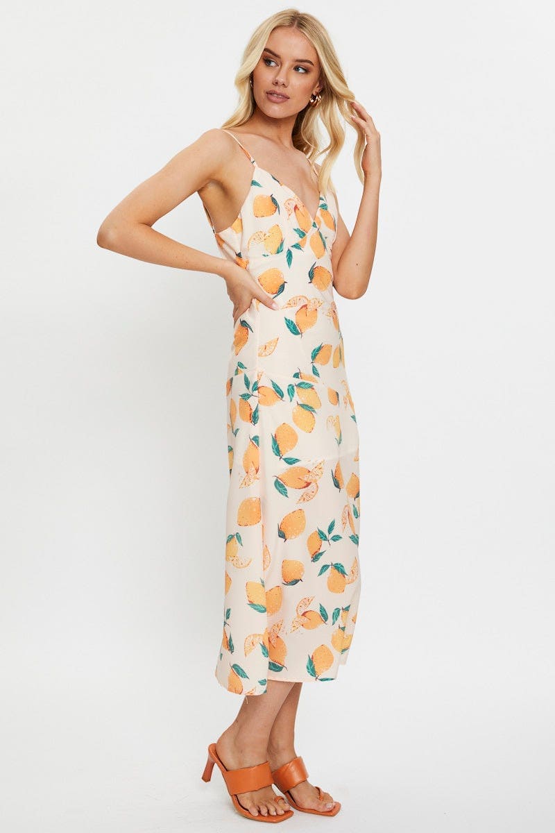 F SLIP DRESS Print Slip Dress for Women by Ally