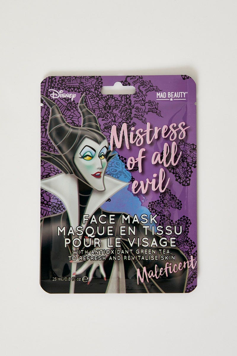 FACE Multi Disney Villians Maleficent Face Mask for Women by Ally