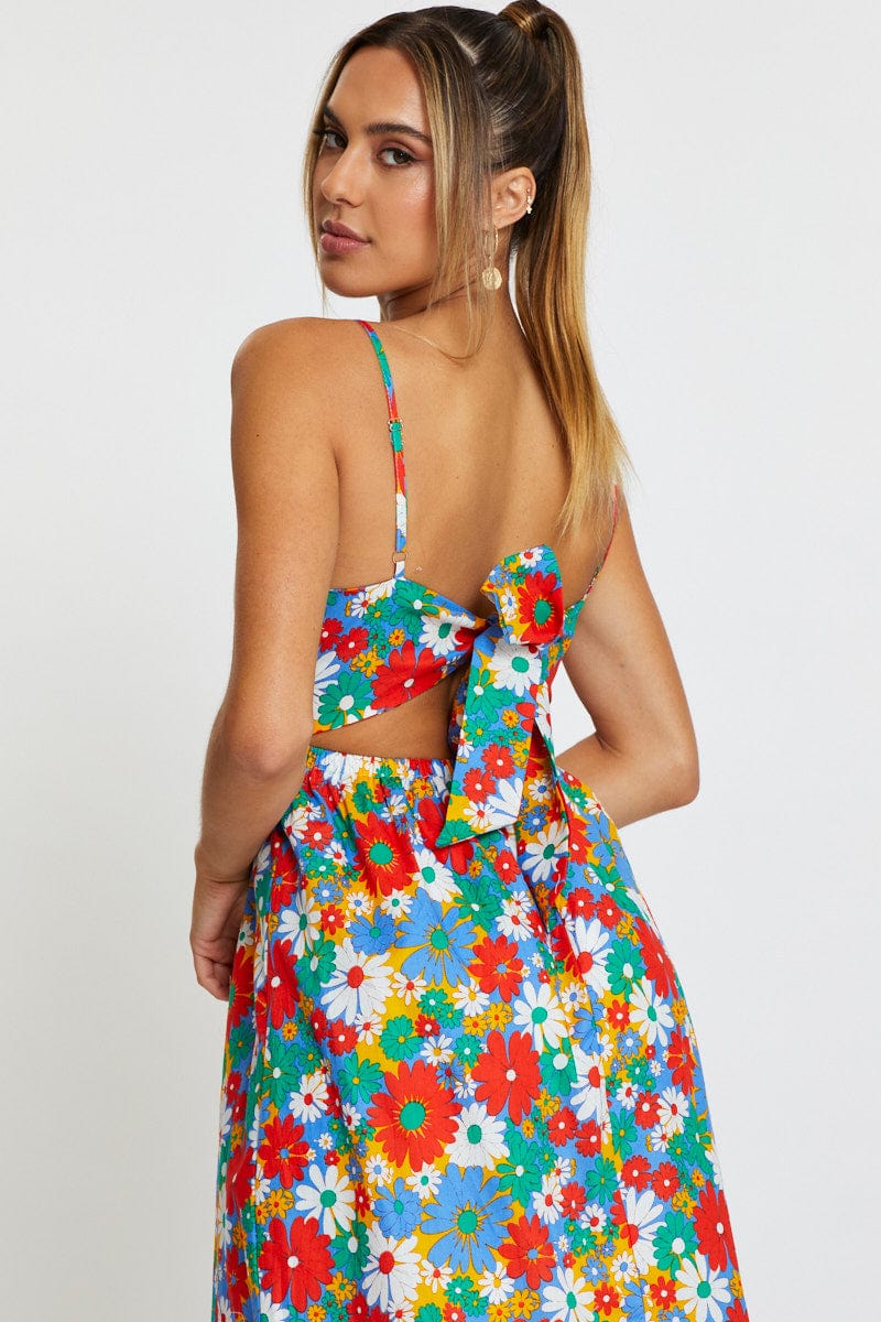FB A LINE DRESS Print Mini Dress Sleeveless for Women by Ally