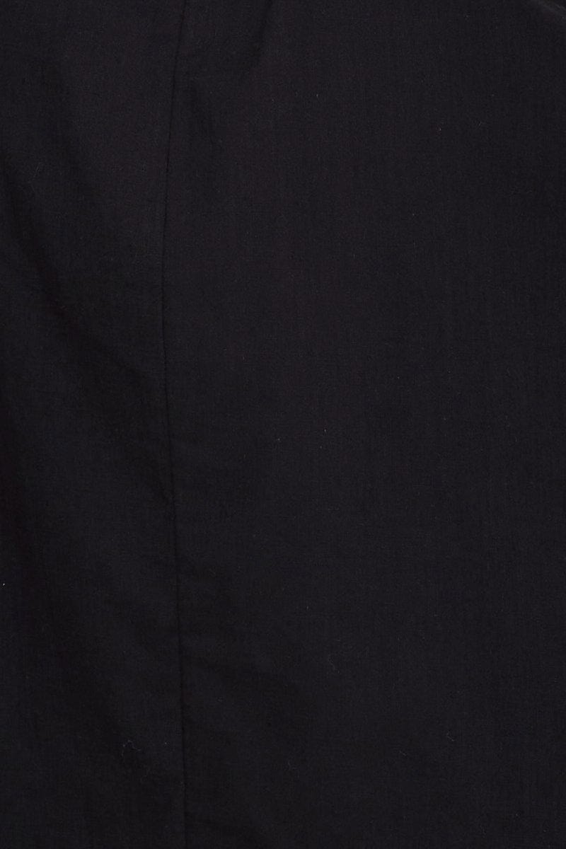 FB SLIP DRESS Black Slip Dress Linen for Women by Ally