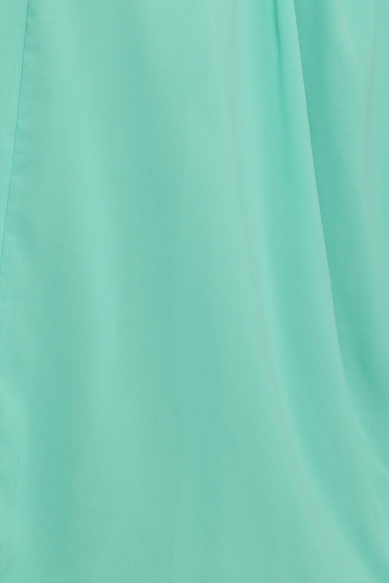 FB SLIP DRESS Green Midi Dress Sleeveless Front Split for Women by Ally