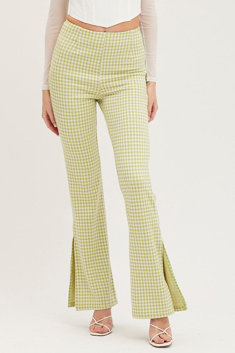 Urban Outfitters Uo Casey Cropped Flare Pant in Green