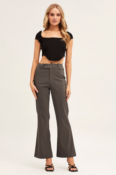 Laney mid-rise flare pant  Sustainable women's clothing made in