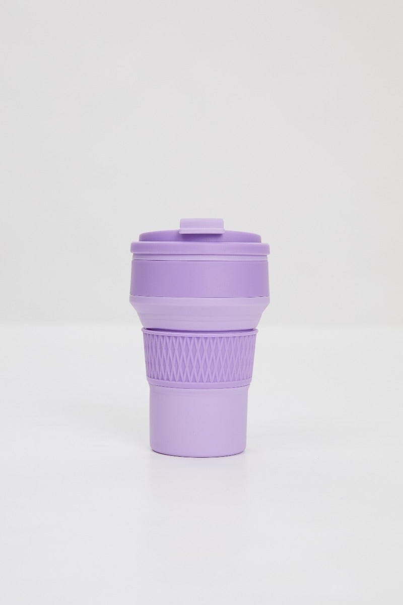 GIFT Purple Nyla Rose Collapsable Re-Useable Cup for Women by Ally