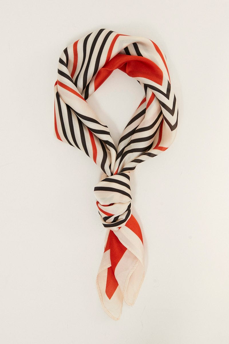 GIFT Stripe Scarf Bandana for Women by Ally