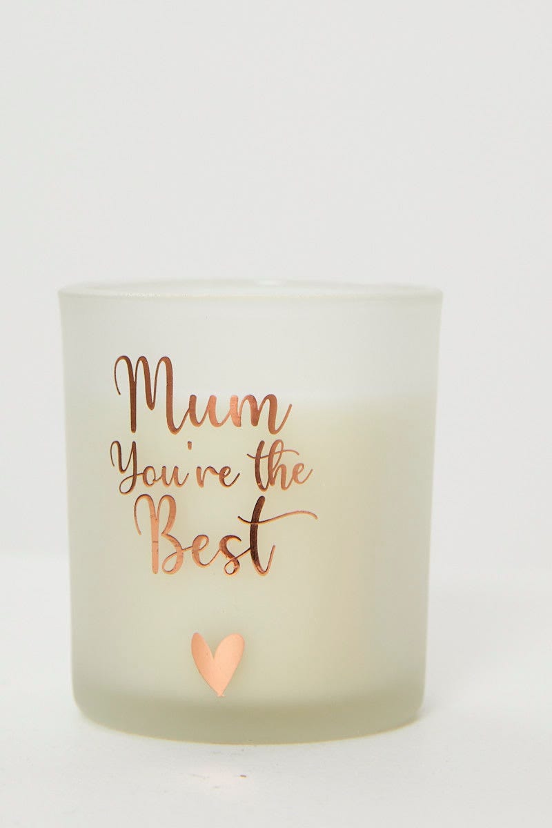 GIFT White Mothers Day Candle In A Box for Women by Ally