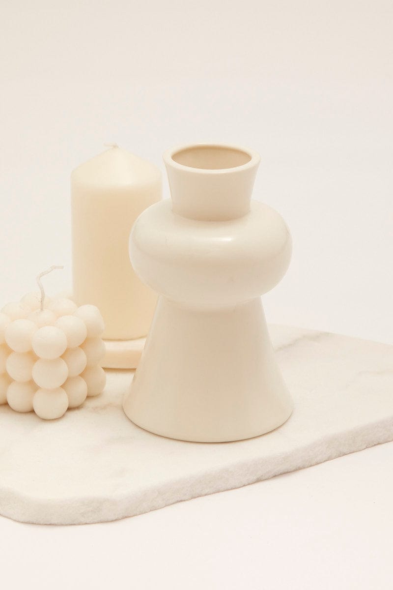 GIFT White Stacked Vase for Women by Ally