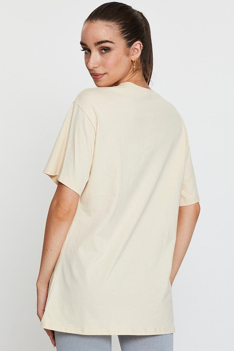 GRAPHIC TEE Camel Graphic T Shirt Short Sleeve for Women by Ally