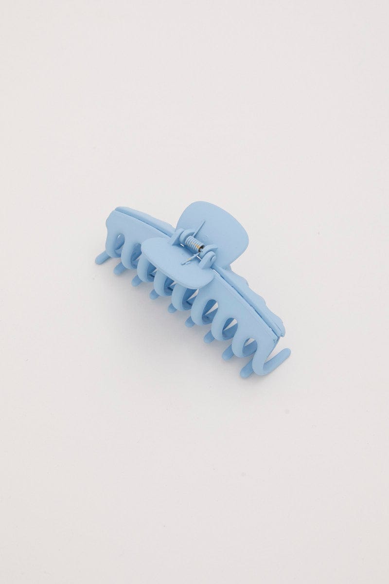 HAIR ACCESSORY Blue Classic Claw Clip for Women by Ally